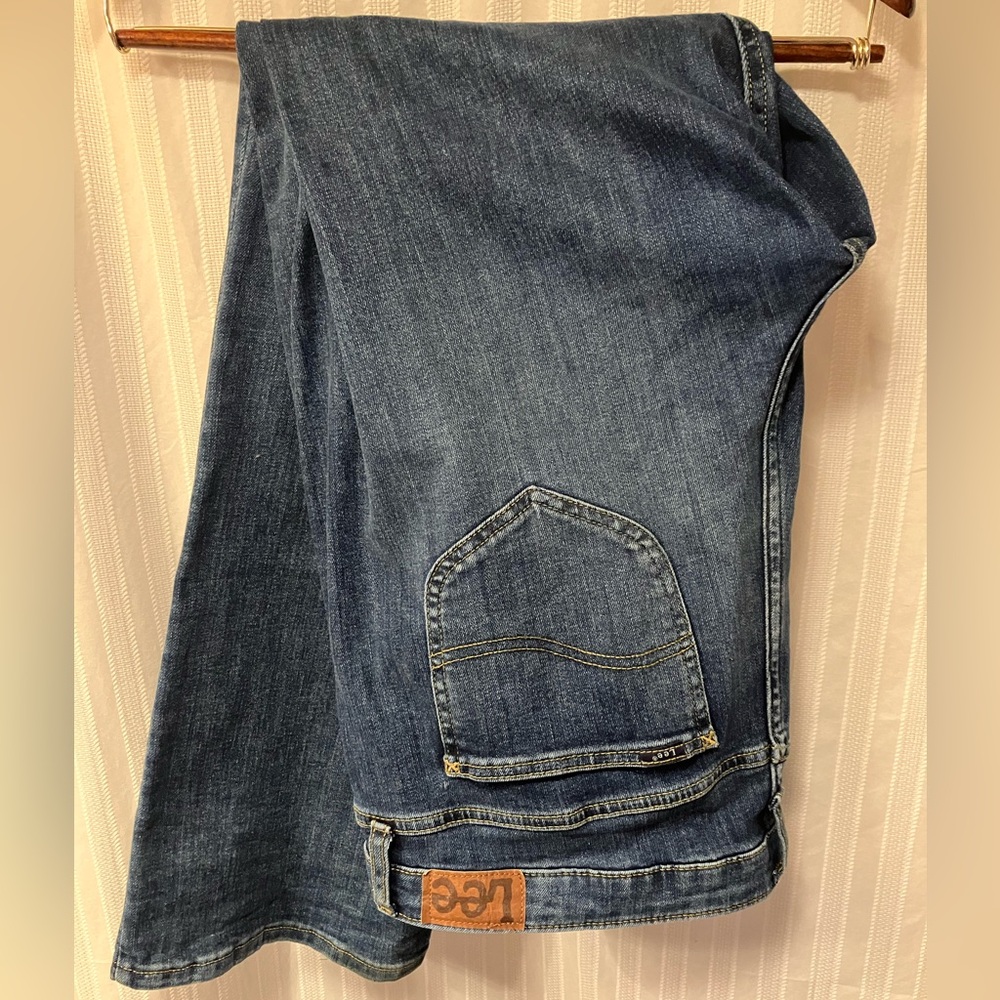 🔵 Lee 🔵 Classic Blue Jeans Regular Bootcut Women's Mid Rise size 20